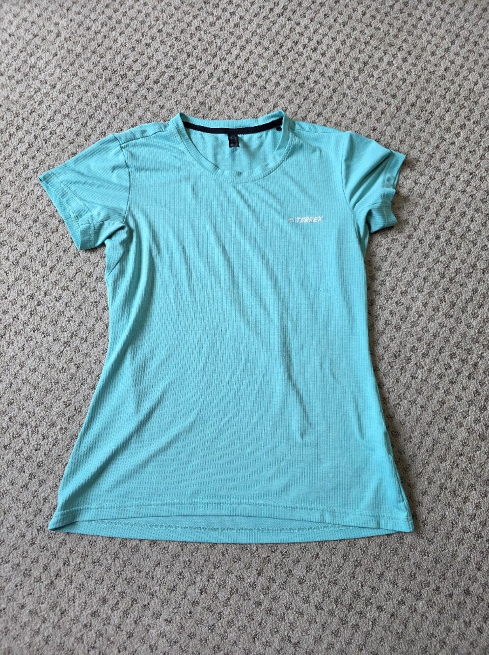 adidas Terrex Women's Short-Sleeve Performance Tee in Aqua